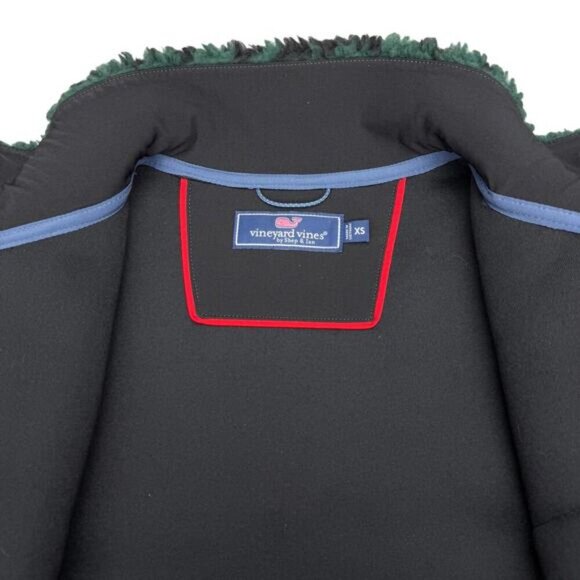 VINEYARD VINES Men's Sherpa Fleece Full-Zip Jacket Sz XS Tonal Nordic - Picture 4 of 6